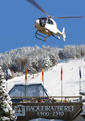 Baqueira Beret helicopter