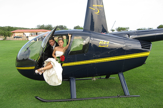 helicopter wedding services