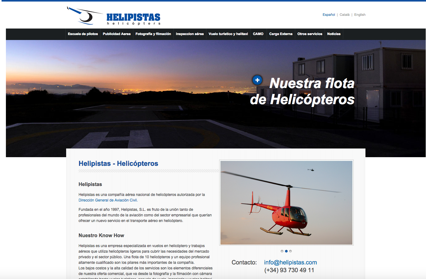 helipistas nueva web