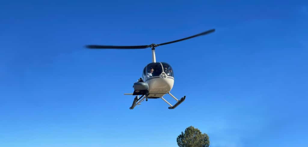 lidar mounted on a helipad helicopter